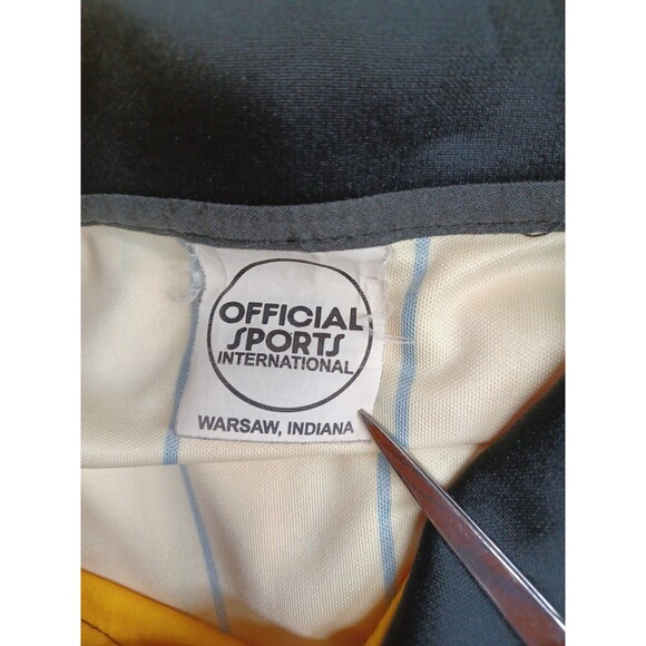 Official Sports Soccer Referee USSF Long Sleeve Jersey Shirt Yellow Black XL - Picture 6 of 7